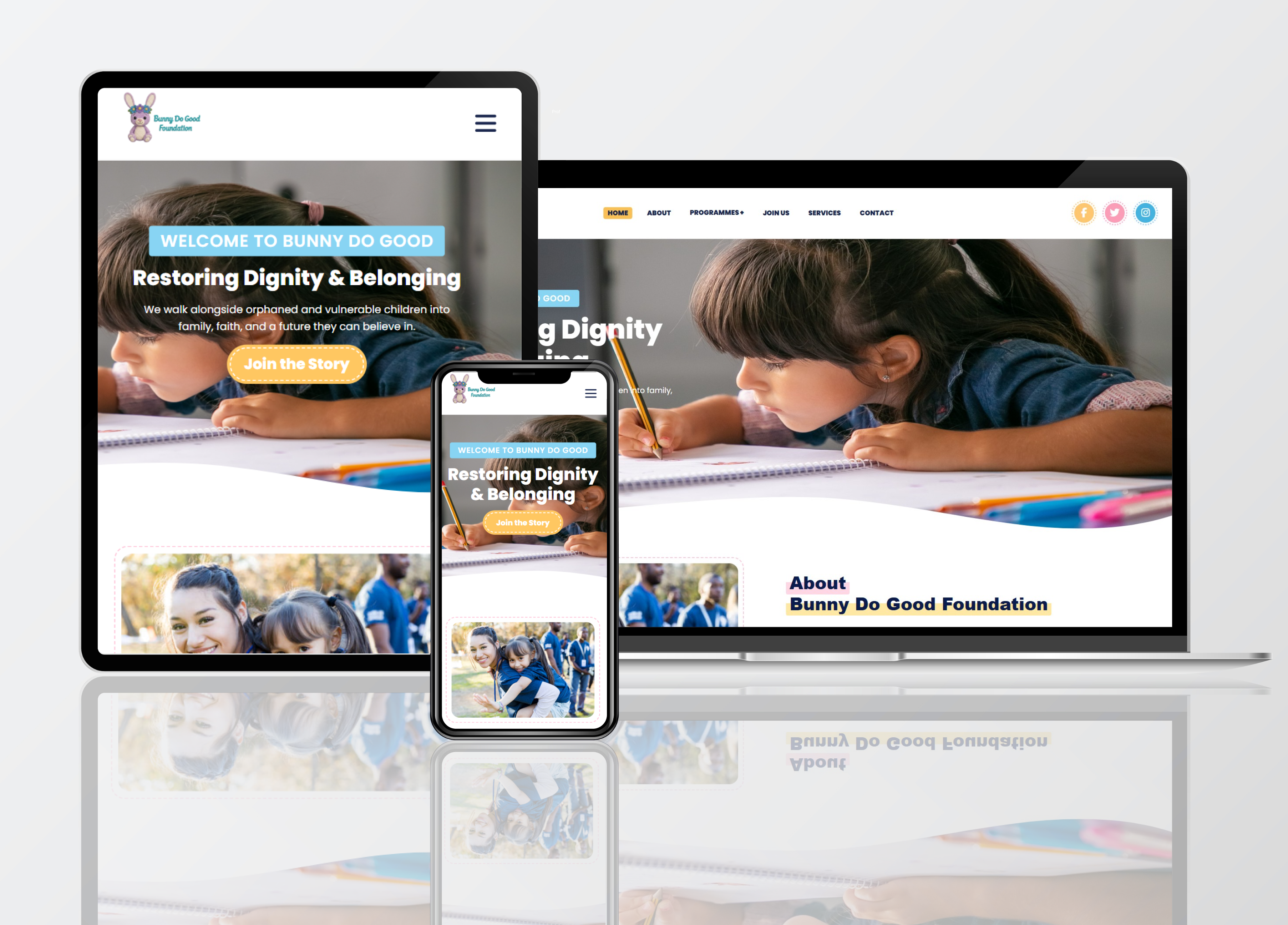 Bunny Do Good Foundation website preview